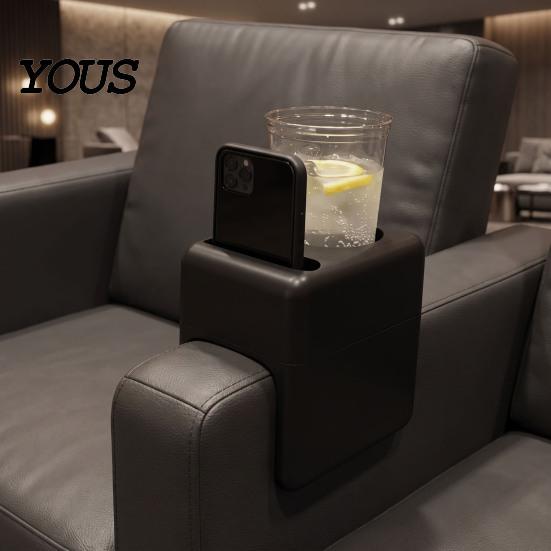 Organizador de Reposabrazos para Silla de Salón con Bandeja, Almacenamiento para Cabello con Soporte para Teléfono/Vaso, Bandeja Lateral de Plástico para Estilista, Mesa de Belleza para Artículos Personales del Cliente Se Adapta