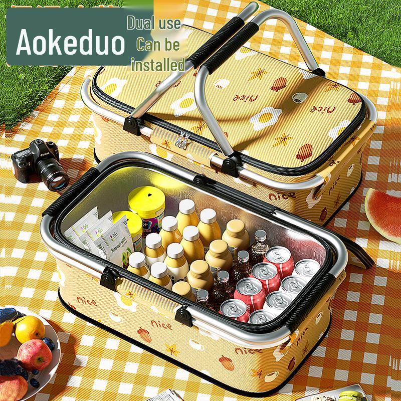 AoKeDu Foldable Insulated Picnic Basket