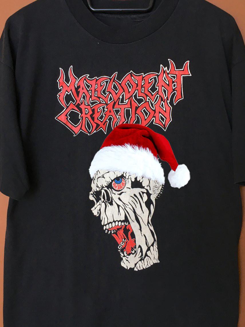 Malevolent Creation Десять Заповедей Рождественская Футболка Все Размеры MI271 M