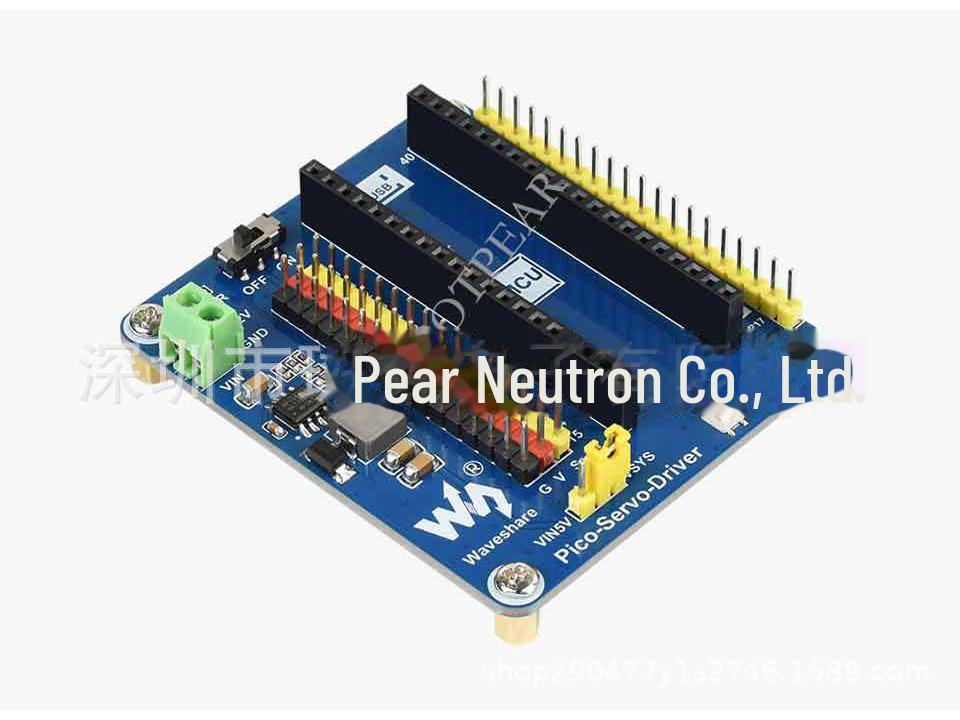 Raspberry Pi Pico Servo Driver Expansion Board: 16-Channel, 16-bit Resolution