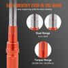 Torque Wrench, 1/2-inch Drive Click Torque Wrench 20-250ft.lb/34-340n.m, Dual-Direction Adjustable Torque Wrench Set, Mechanical Dual Range Scales