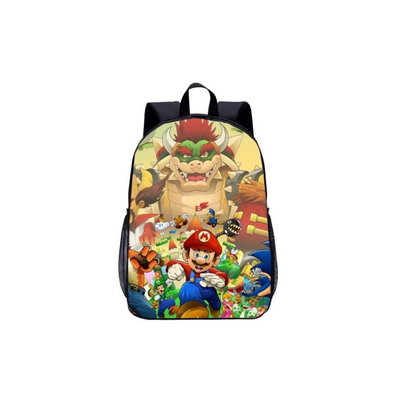 Super Mario Kids Backpack With Breathable Oxford Fabric For Elementary School Students