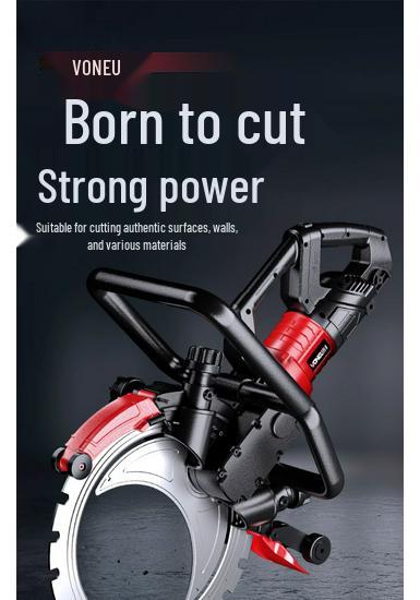 High-Power Handheld Brushless Circular Saw for Concrete and Rebar Cutting