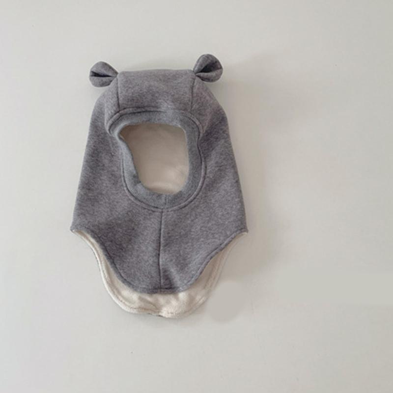 Autumn Winter Baby Hooded Hat Girls Boys Head Protections Beanies Cap Integrated Ear Protections Hat Warm Bonnet Cap