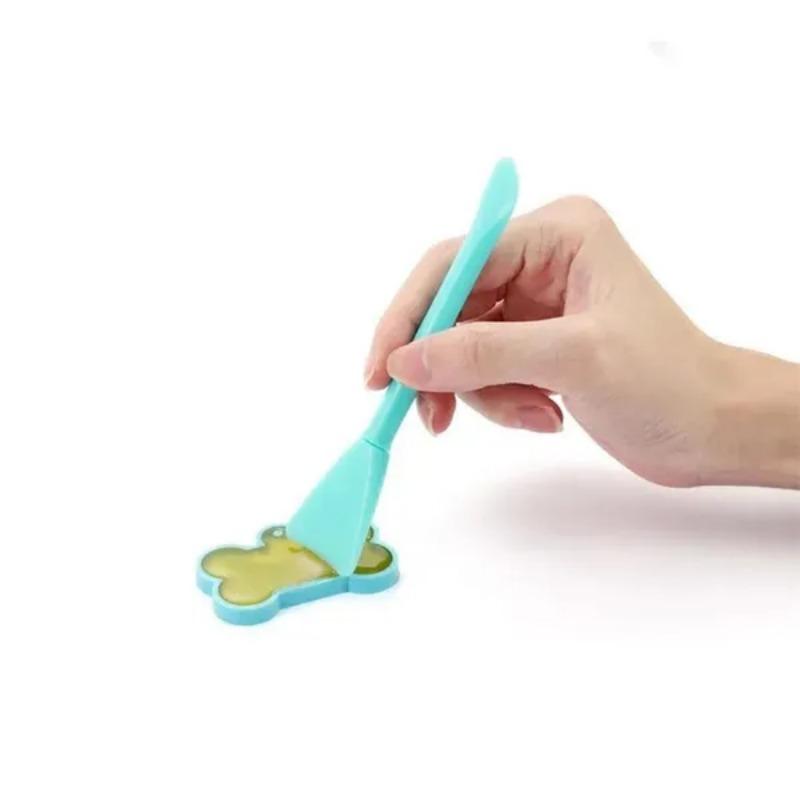 2Pcs Multifunctional Silicone Brush Mixing Brush Soft Brush Makeup Brush Tools Easy To Clean