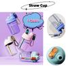 Modern And Minimalist Style Tritan Straw Water Bottle For Boys And Girls Ideal For Office Home And Car Use