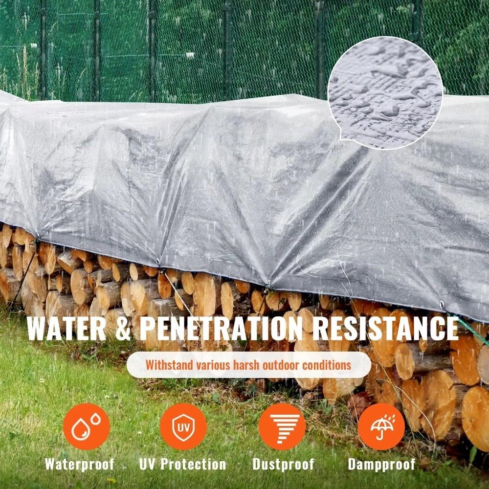 Double Thickened PE Waterproof Sun Shade Tarp Yard Waterproof Cargo Cover Tarp  Truck Cover