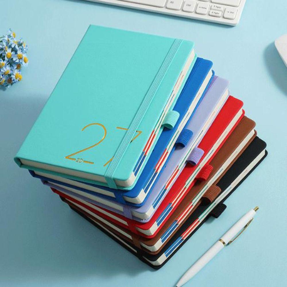 12 Months A5 Agenda Planning Notebook Wear-resistant To-do List Notebook  Stationery