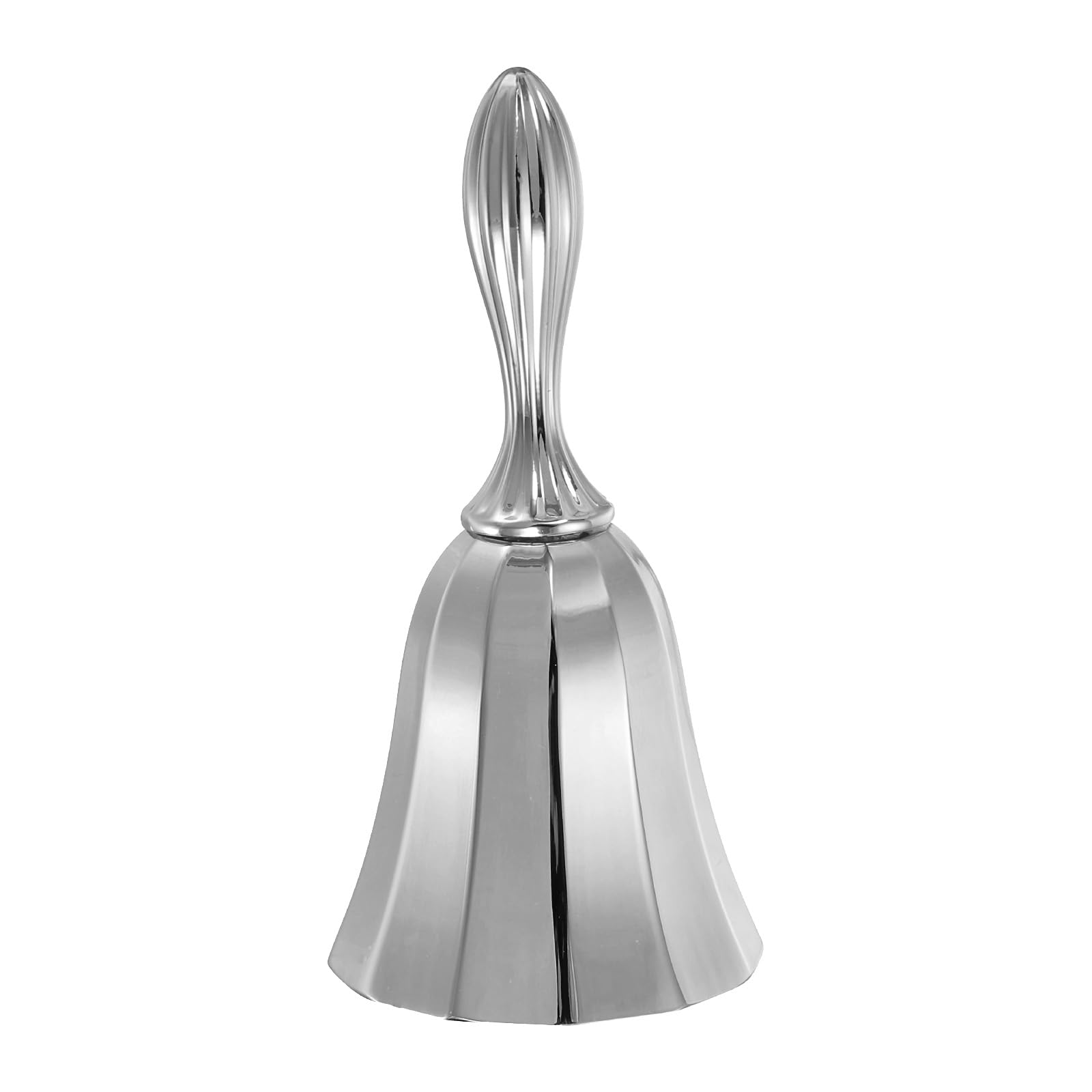 

PATIKIL Ручные колокольчики, Набор из 1 шт., Обеденный колокольчик, Сигнальный колокольчик, Винтажный металл, для сервировки обеда, церкви, свадьбы, Рождества, Серебристый