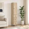 Cabinet Set 2 pcs Sonoma Oak 34.5 x 34.5 x 90 cm Particleboard
