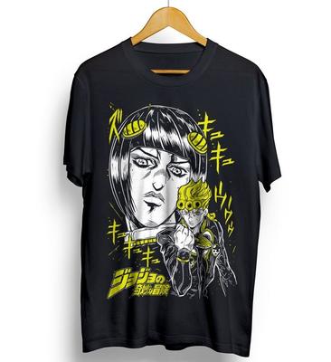 Giorno Giovanna Tişört JoJo'nun Tuhaf Macerası Anime Manga Hediye Tişört Tüm Beden