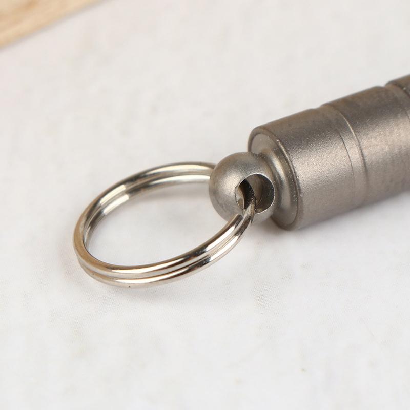 Pure Titanium Single-Barrel Whistle With Cord Outdoor Portable Emergency Survival Camping Hiking Exploring Camping Whistle