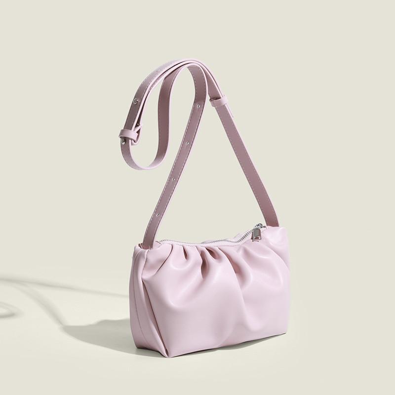 IELGY Женская розовая плиссированная сумка-облако — фото 6