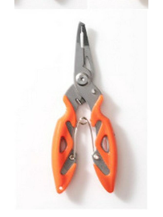Stainless Steel Multifunctional Bent Nose Fishing Pliers with Scissors and Dyneema Line Cutter