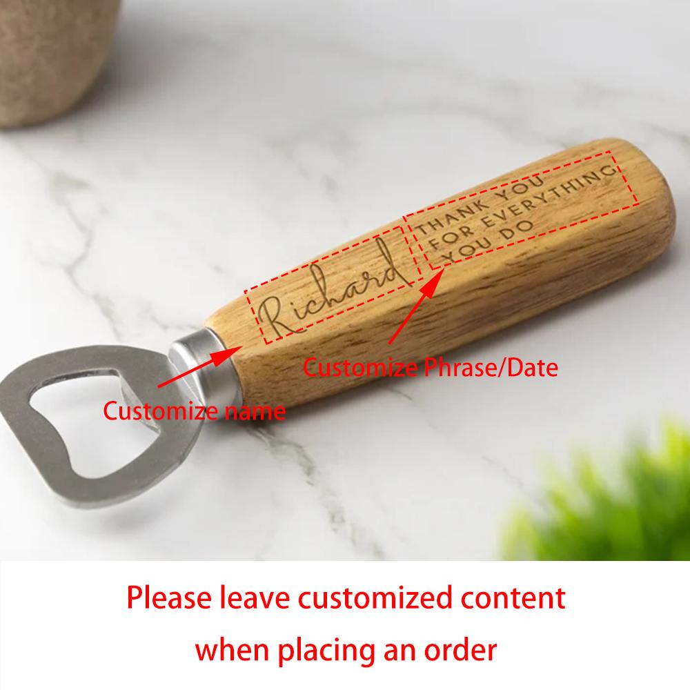 

Custom 10Pcs Wooden Bottle Opener Wedding Opener Birthday Fathers Day Bachelor Party Gift Thank You Favors Groomsman Guests Gift 10pcs 14x4cm