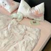 Live Broadcast Explosion Class A Maternal And Infant Grade Cotton Pure Cotton Double-Layer Yarn 4-Pcs Set Student Children'S Dormitory 3Pc Quilt Cover