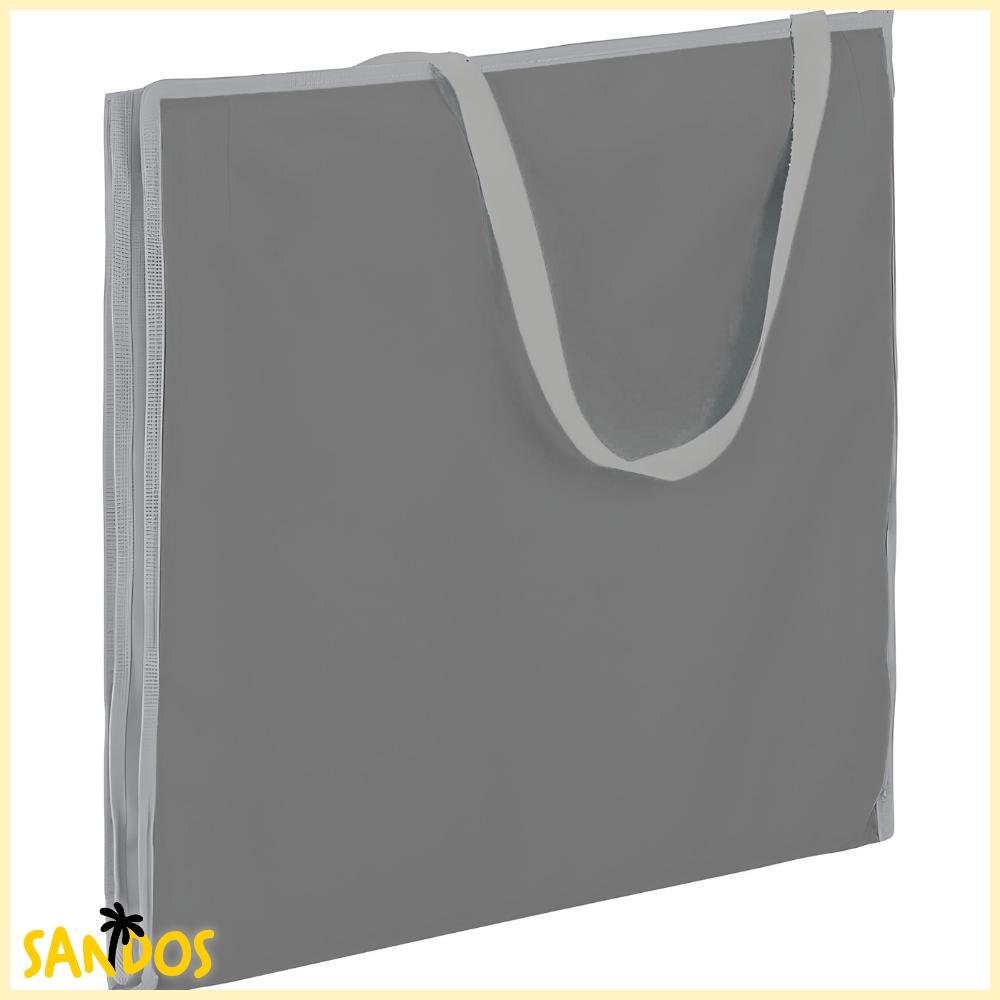 Beach mat, foldable deckchair with backrest, for sunbathing, light 2-in-1 bag