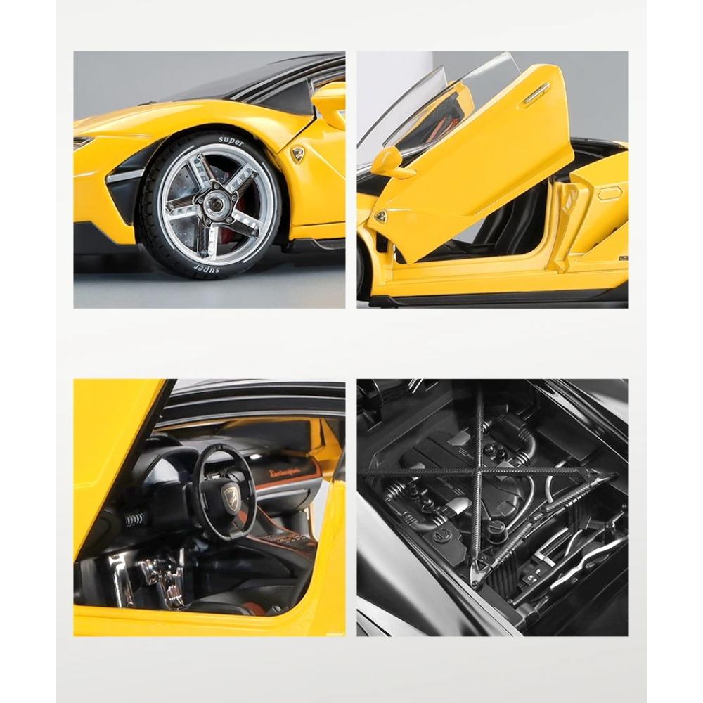 1/18 Lamborghini Centenario LP770-4 Supercar Alloy Car Diecasts & Toy Vehicles Metal Toy Car Model Sound and Light Collection Kids Toy