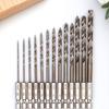 13PCS Cobalt HSS-Co M35 Twist Drill Bit Set 1.5-6.5mm Hex Shank High Precision Cutting Tools for Wood Metal