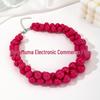 European Acrylic Beaded Necklace: Bold High-End Fashion Statement for Women