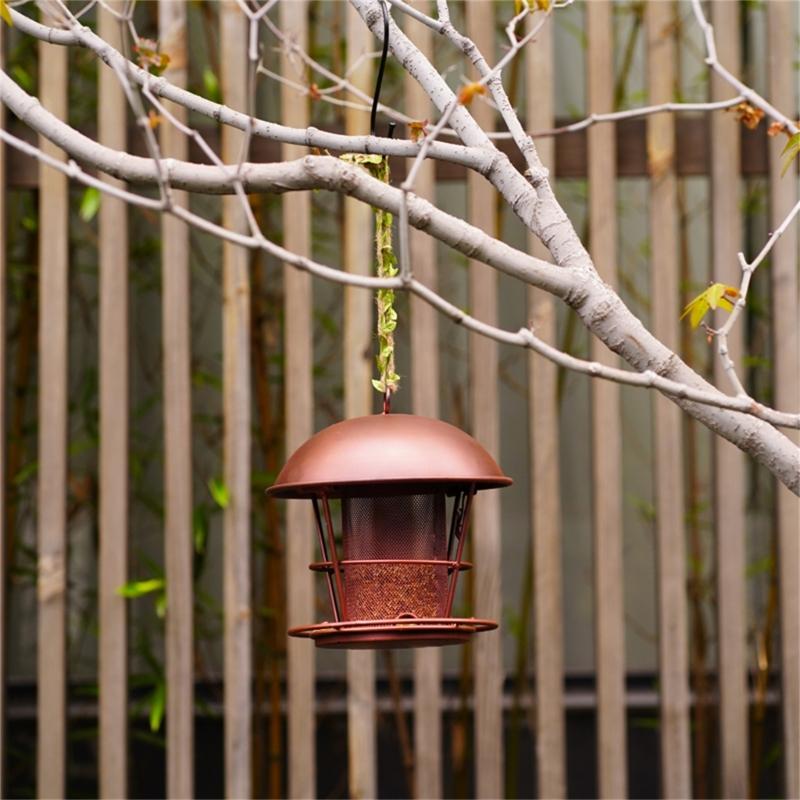 House Dome Bird Feeders for Wild Bird Waterproof Bird Feeders Outside Hanging Bird Feeders Rainproof Bird Feeding Statio