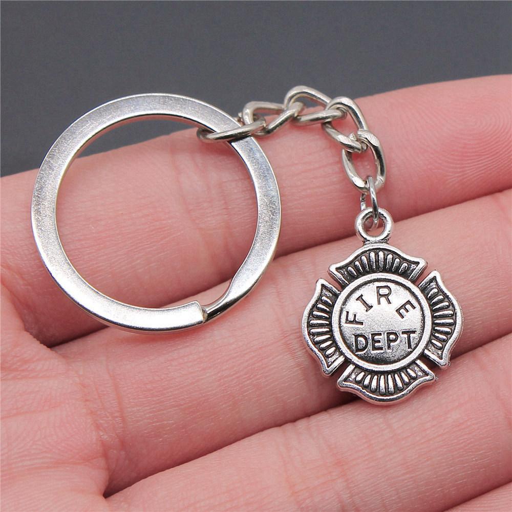 28mm Key Ring Text Tags Friendship Minimalist Jewelry Components QY049