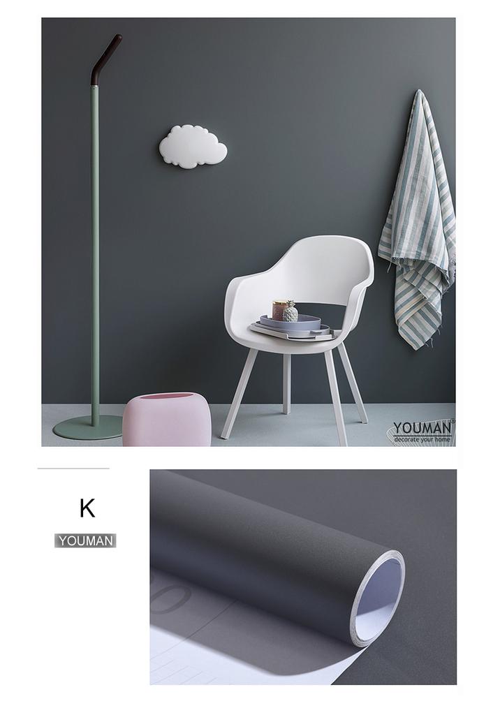 Self-adhesive Wallpaper Decorative Vinyl Matt White Adhesive Paper for Livingroom Furniture Wall Kitchen Cabinets Decoration PVC