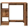 Bar Table with Shelf Rustic Wood Look 124 X 46 X 103.5 Cm Engineered Wood