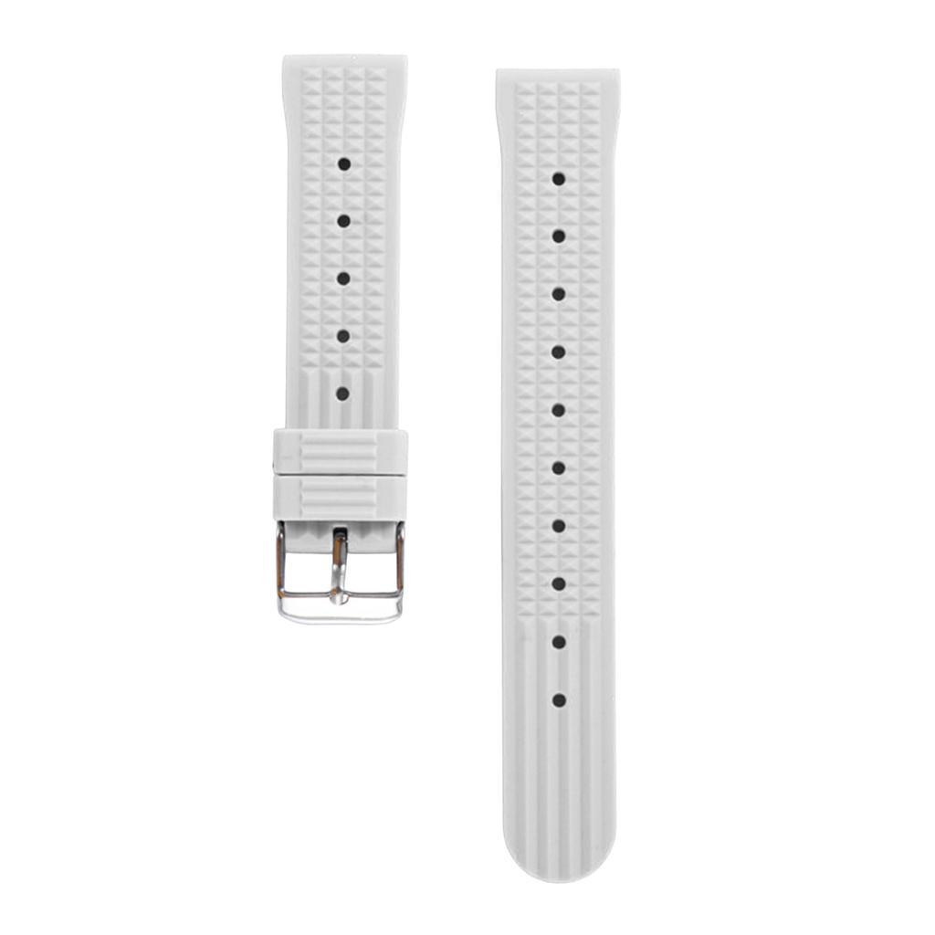 FKM Rubber Waffle Watch Strap 18mm 20mm 22mm Fluororubber Universal Diver Waterproof Comfortable Sports Fast Release Watchbands
