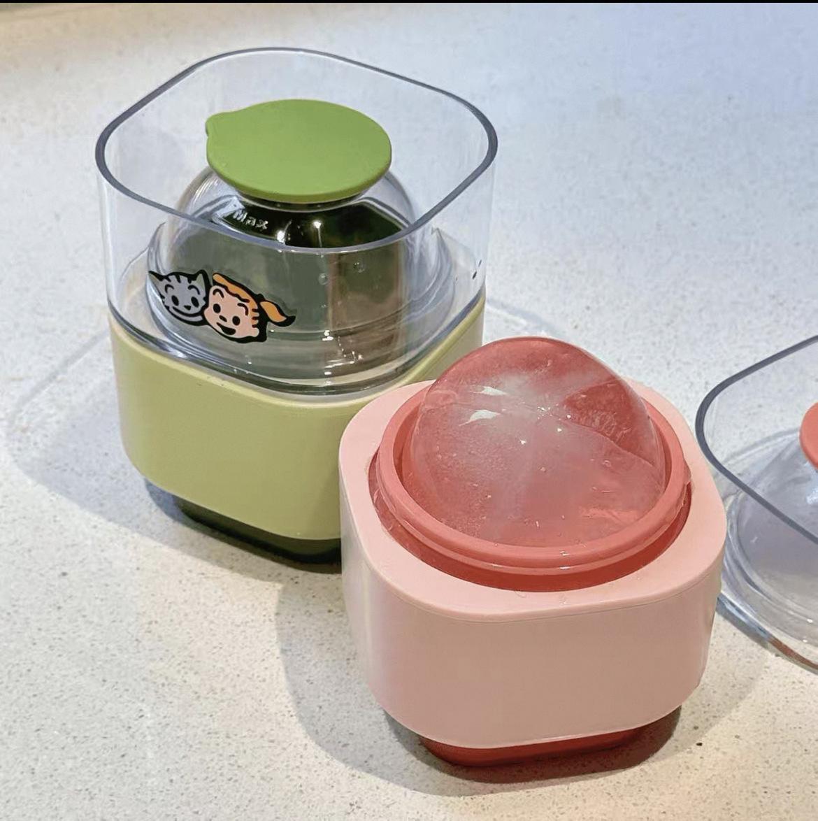 Portable Curling Ice Cube Tray - Food Grade, Outdoor Water Bottle Compatible