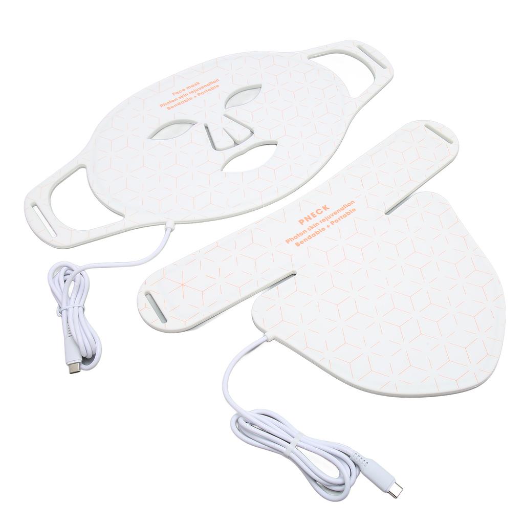 LED Facial Care Light Cover 4 Colors Lighting 3 Gears Silicone Skin Photon Face Neck Rejuvenation