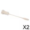 High Quality Cup Brush with Sponge for Glassware, Comfortable Handle , White, 2 Pcs