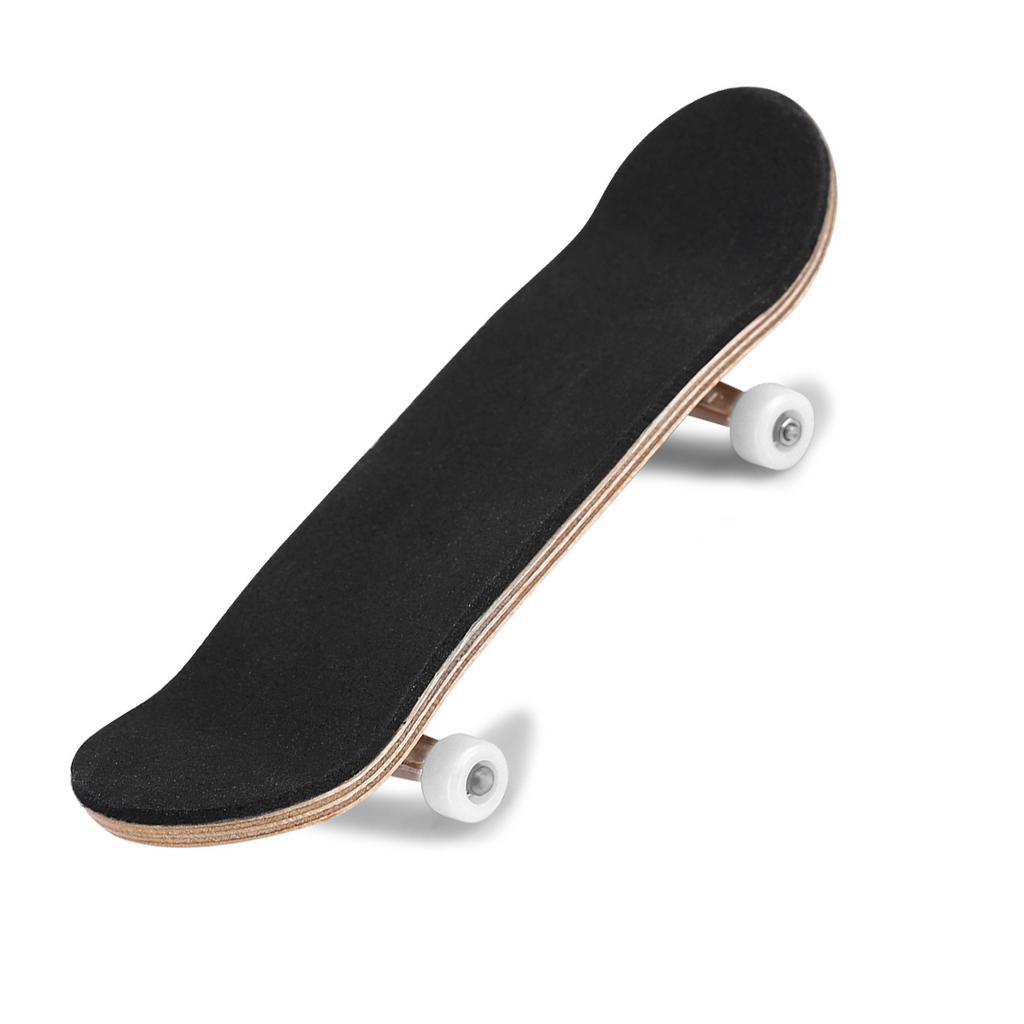 1Pc Maple Wooden Alloy Fingerboard Finger Skateboards With Box Reduce Pressure Kids Gifts