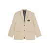 We11done Fw22 Solid Color Logo Print Single Breasted Suit Unisex suit Off-White WD-JK4-20-715-U-BG