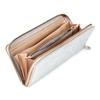 AGILITY affa Long Round Large Star Gold and Silver "Grotto" Wallet, Zipper, Capacity, Women's, Pattern,