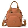 Small Square Bag Women's Travel Shoulder Bag Solid Color Crossbody Bag Water-Repellent Nylon Bag