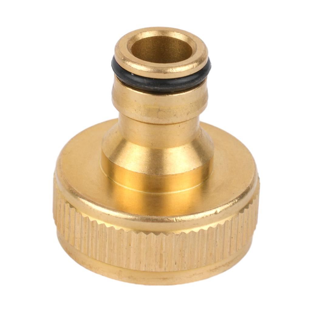 Fitting Hose Tap Connector Garden Adapter Golden Replacement Tap Faucet Water Pipe Connector 36*31mm Accessories