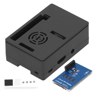 For Raspberry Pi Shell LCD Display Protective Box Electronic Component 480 * 320(Black Case 3.5in