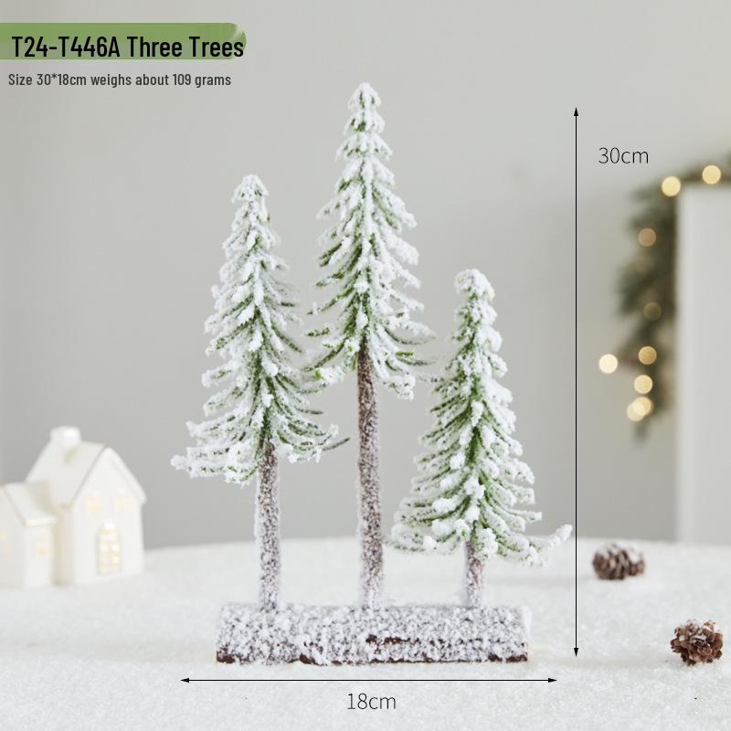 

Мини Рождественская елка Снежный орнамент для украшения рабочего стола