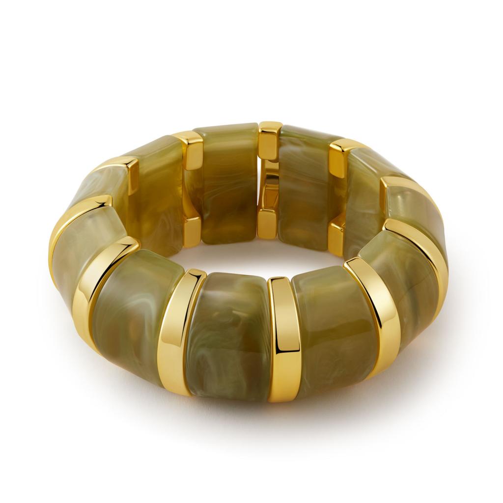 Bohemian Acrylic Elasticity Bracelet Exaggerate Women Simple Geometric Cuff Jewelry  Accessories