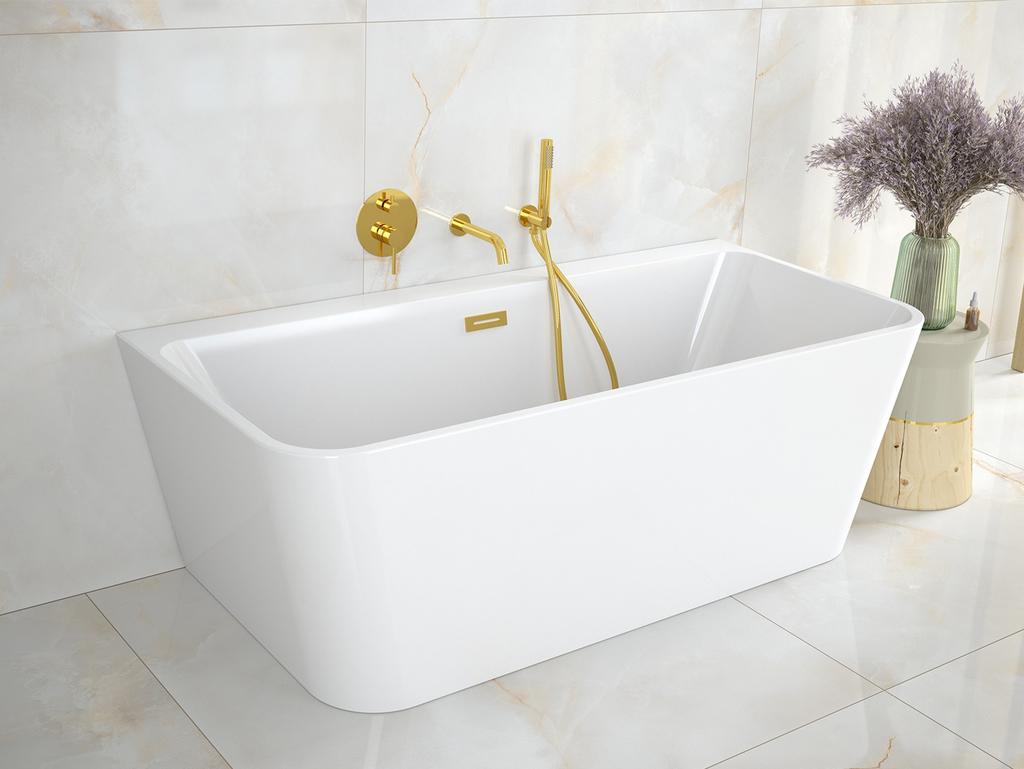 VEO graphite bathtub tap, wall-mounted, Besco