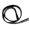 AN12 Black Fire Sleeve Braid Flame Heat Shield 34 X 3.3ft ID 0.7in Fuel Hose Protector