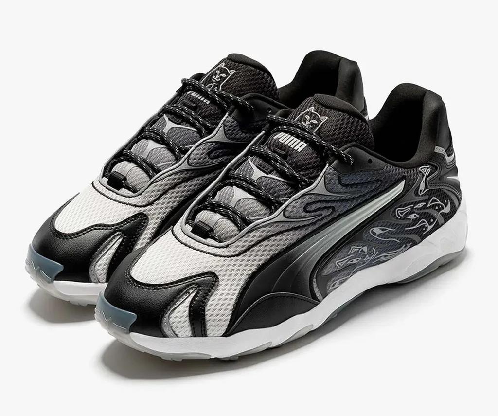 403648-01 RIPNDIP Puma Inhale PUMA Black PUMA Silver (Men's)