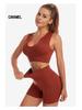 Women's Cross-Border Yoga Suit: Shockproof Sports Bra, Sexy Deep U Vest, and Fitness Running Shorts Set