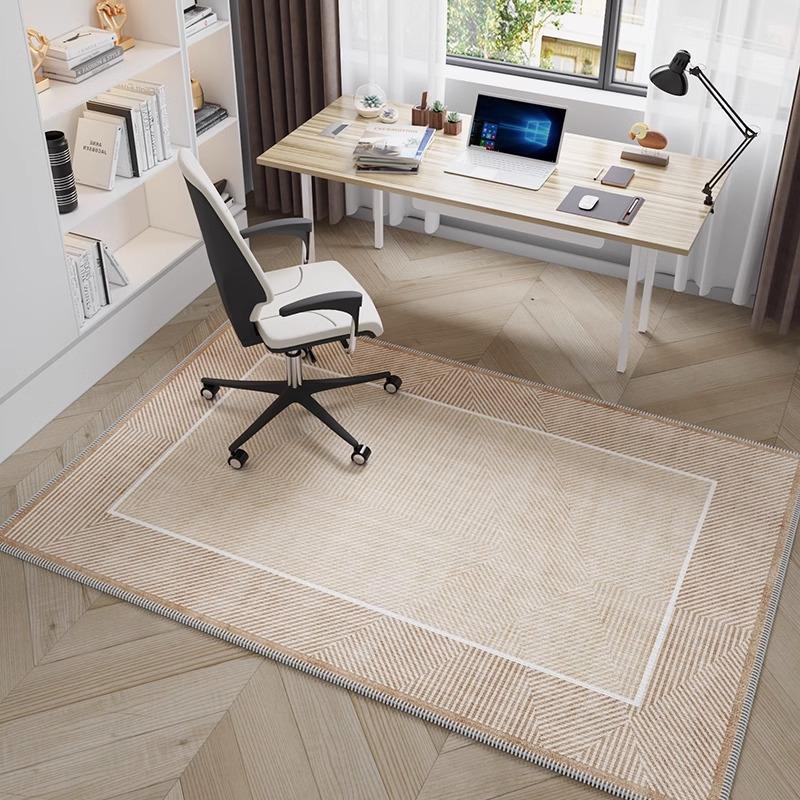 Study Room Carpet Computer Chair Swivel Chair Sound Insulation Living Room Bedroom Wooden Floor Protection Mat Home Decor