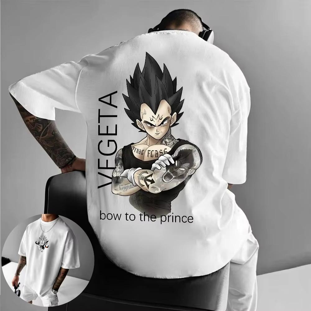 

Plus Size Dragon Ball Anime Print Summer Men and Women Tshirt Casual Parent Child Tops Harajuku Style Streetwear Fashion Y2K S