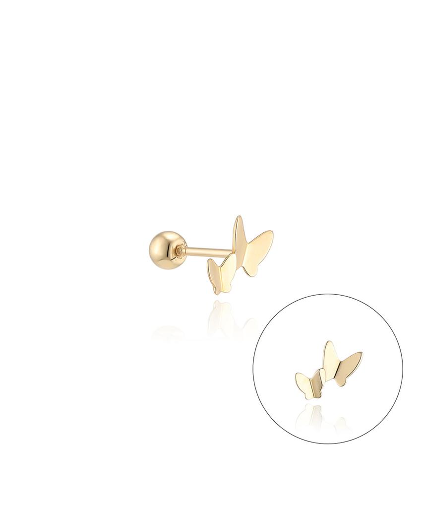 Lloyd Twin Butterfly 14K Gold Piercing Lpfp3030G