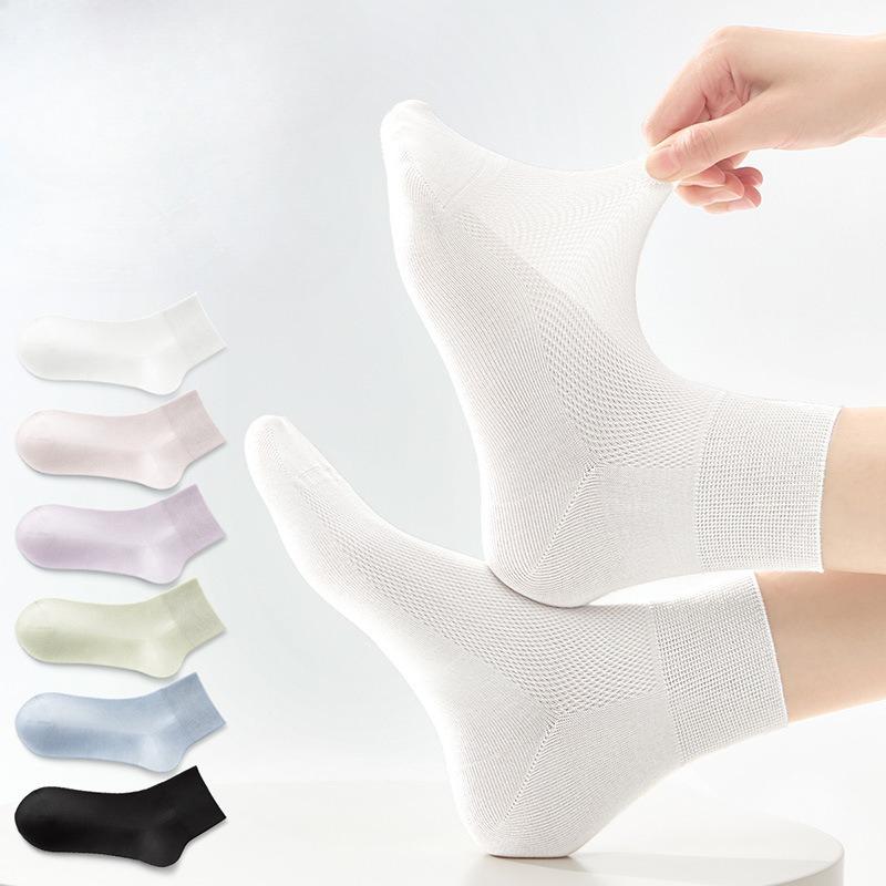 Female Summer Thin New Style Deodorant Wicker Boneless Socks
