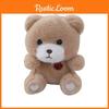 Adorable Plush Bear Keychain Cute Cartoon Style Soft Stuffed Animal Doll Accessory