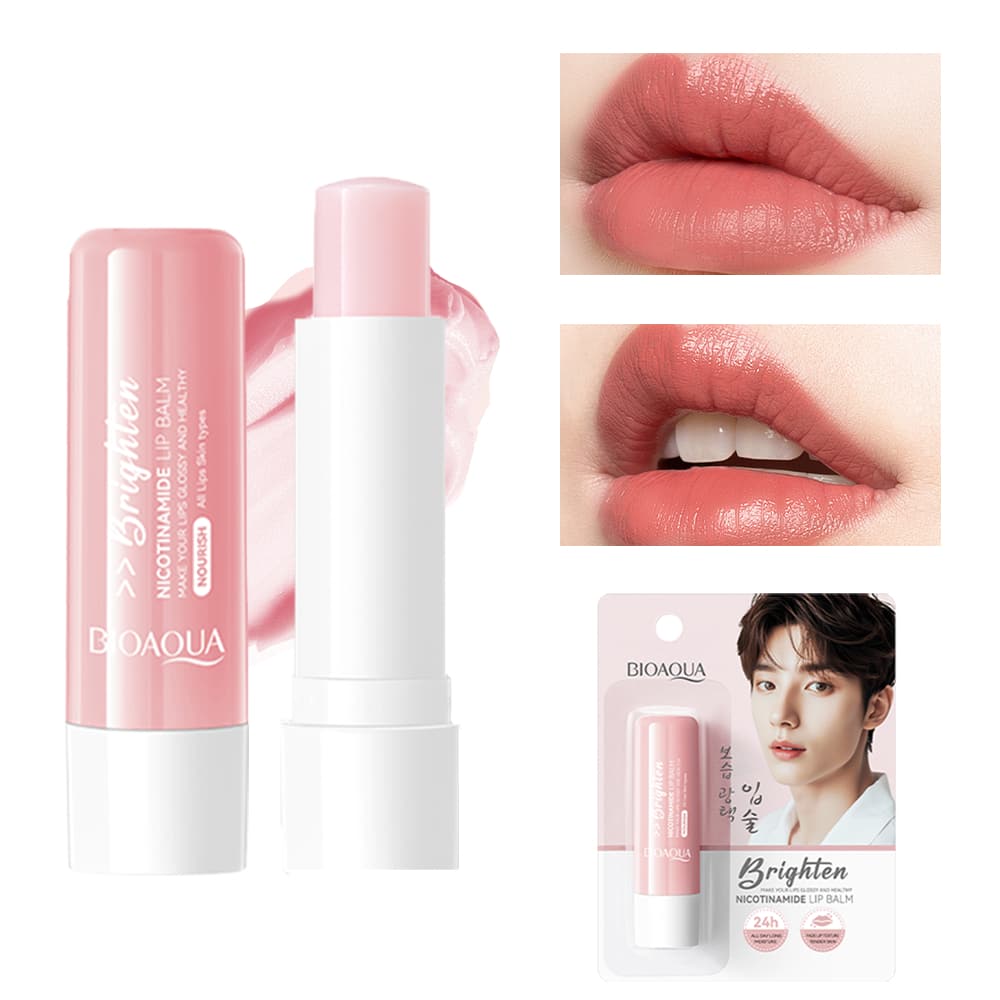1pc Niacinamide Lip Balm, Hydrating, Moisturizing, Anti-Cracked Lip Care Lip Gloss,Prevent Peeling A